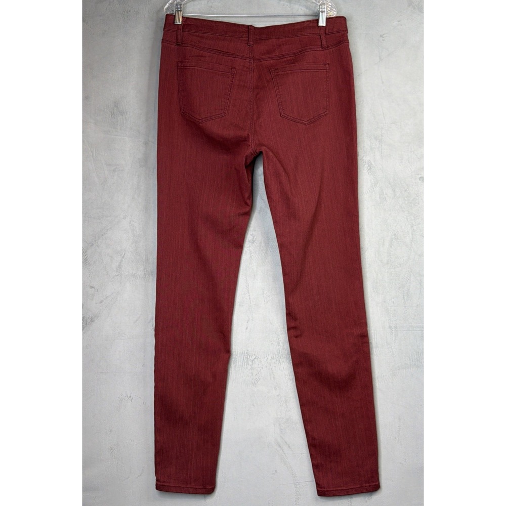 Alloy Apparel Tall Skinny Jeans Womens 20x35 Burgundy Stretch Denim NWT - Picture 2 of 10